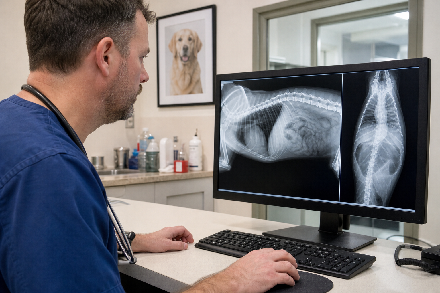 Digital radiography on site
